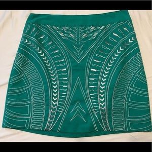 Jealous Tomato Aztec Embroidered Skirt - Large